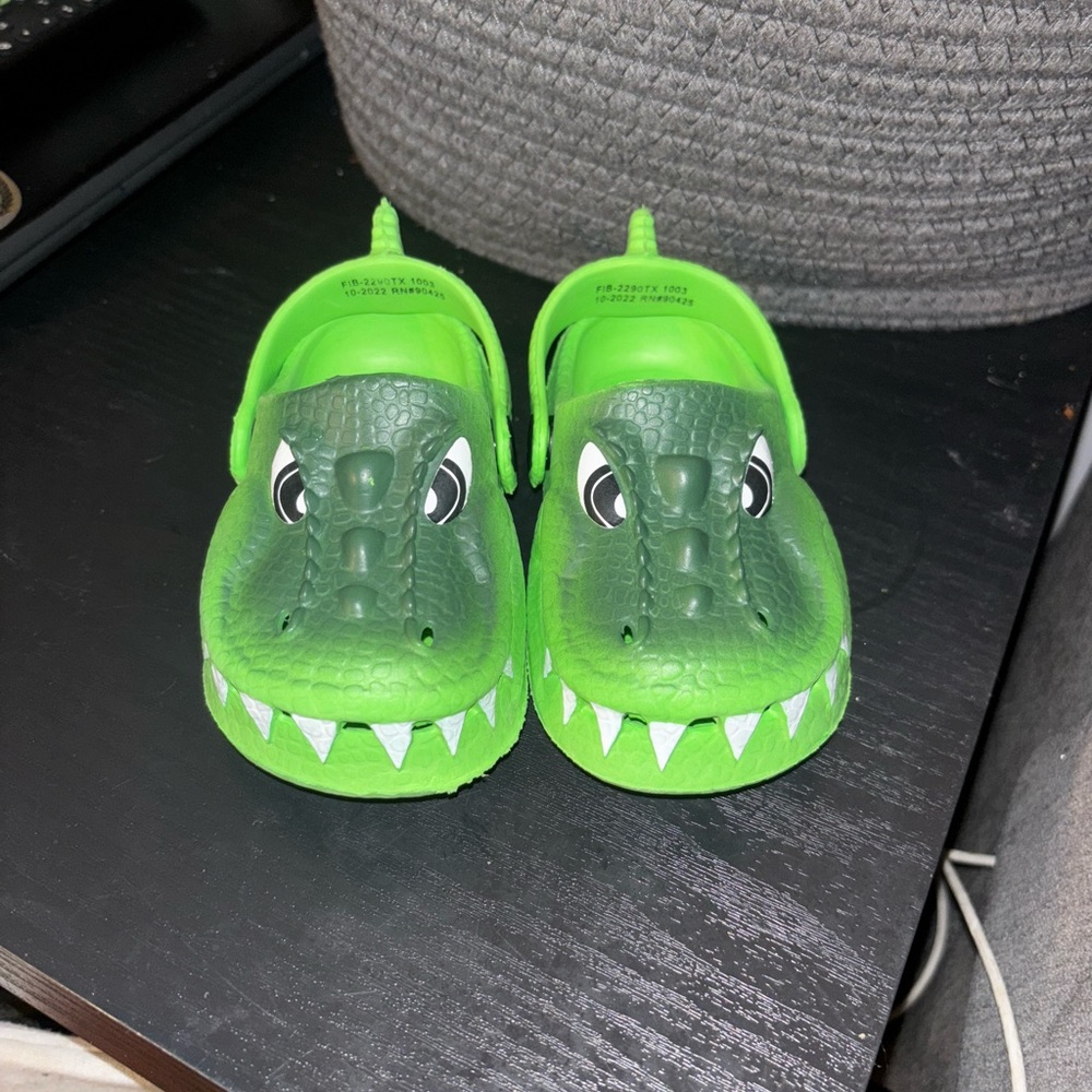 Green Crocodile Kids Clogs